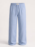 Striped Blue & White Pajamas